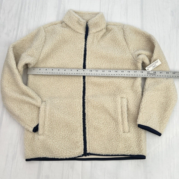 Amazon Essentials Girls Polar Fleece Full-zip Beige Jacket Size L (10 Years) - Picture 4 of 11